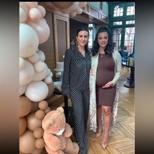 Michael kors gold studded embellished loose suit navy size Xxs matching